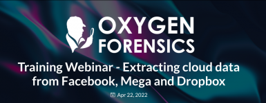 Webinar Oxygen: Extracción de datos en la nube de Facebook, Mega y Dropbox