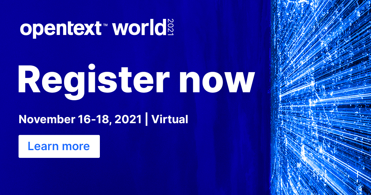OpenText World 2021 Be Digital • Digitoforense